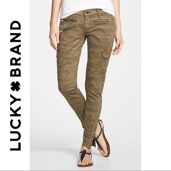 Lucky Brand Denim - Lucky Brand Charlie Camo Super Skinny Cargo Pants